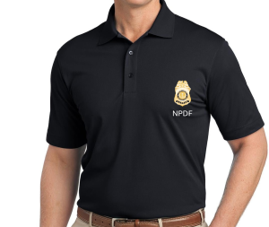 NPDF Logo Polo Shirt Mens Black Image